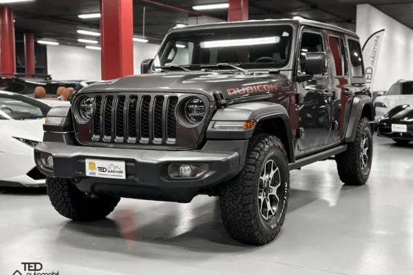 Jeep Wrangler JLU Rubicon 272cv Gris Principale