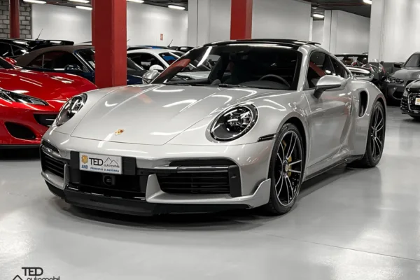 Porsche 911 992 Turbo S 650cv Aerokit Lift Gris Plata Principale