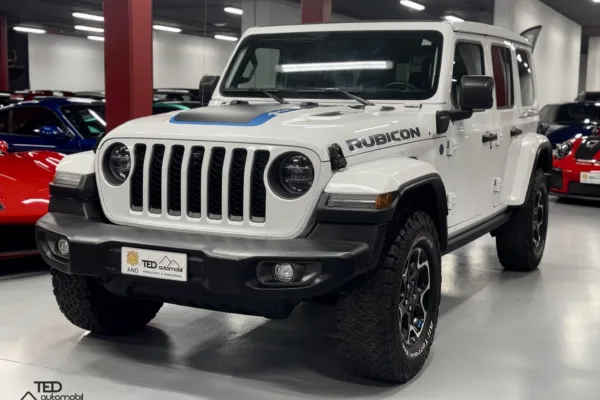 Jeep Wrangler Rubicon JLU Hibrid 380cv Blanc princi