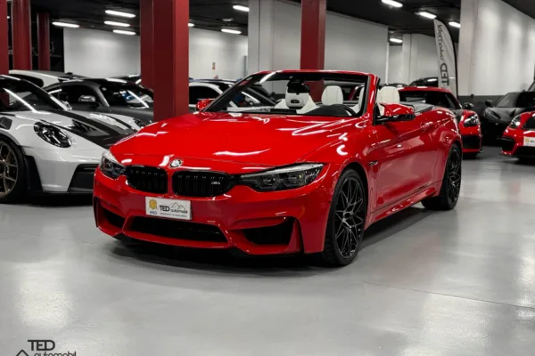 BMW M4 Competition Cabriolet DKG 450cv Ferrari Red Principale