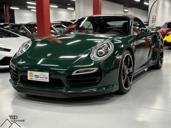 Porsche 911 Turbo 520cv Cabriolet British Racing Green 991 Principale