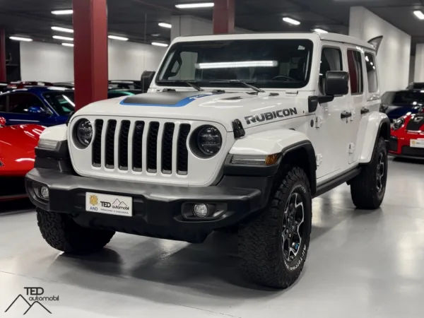 Jeep Wrangler Rubicon JLU Hibrid 380cv Blanc princi