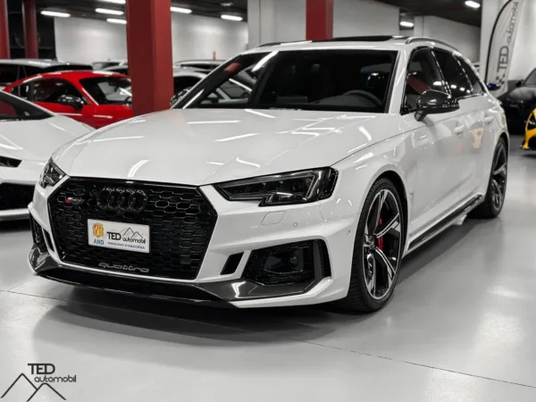 Audi RS4 B9 2 9 V6 Bi Turbo 450cv Quattro Blanc Principale